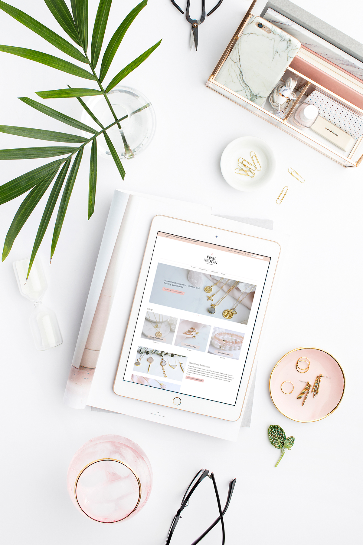 Premium Photo  Aesthetic flat lay composition of beautiful white