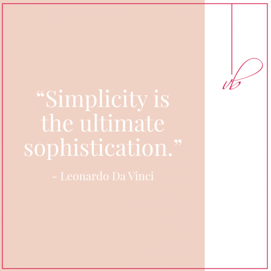 Simplicity Quote | Simple Website Design Principles | Vanessa Bucceri Creative