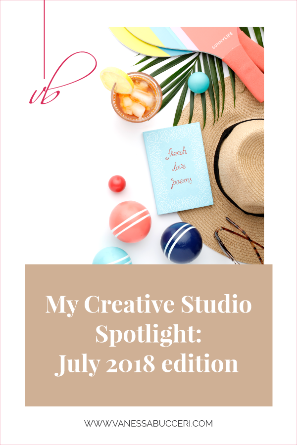 Studio Spotlight July 2018 | Vanessa Bucceri Creative | Branding and Web Design