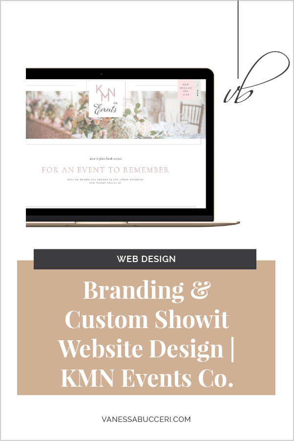 Custom Showit Website Design | Event Designer Branding and Website | by Vanessa Bucceri Creative
