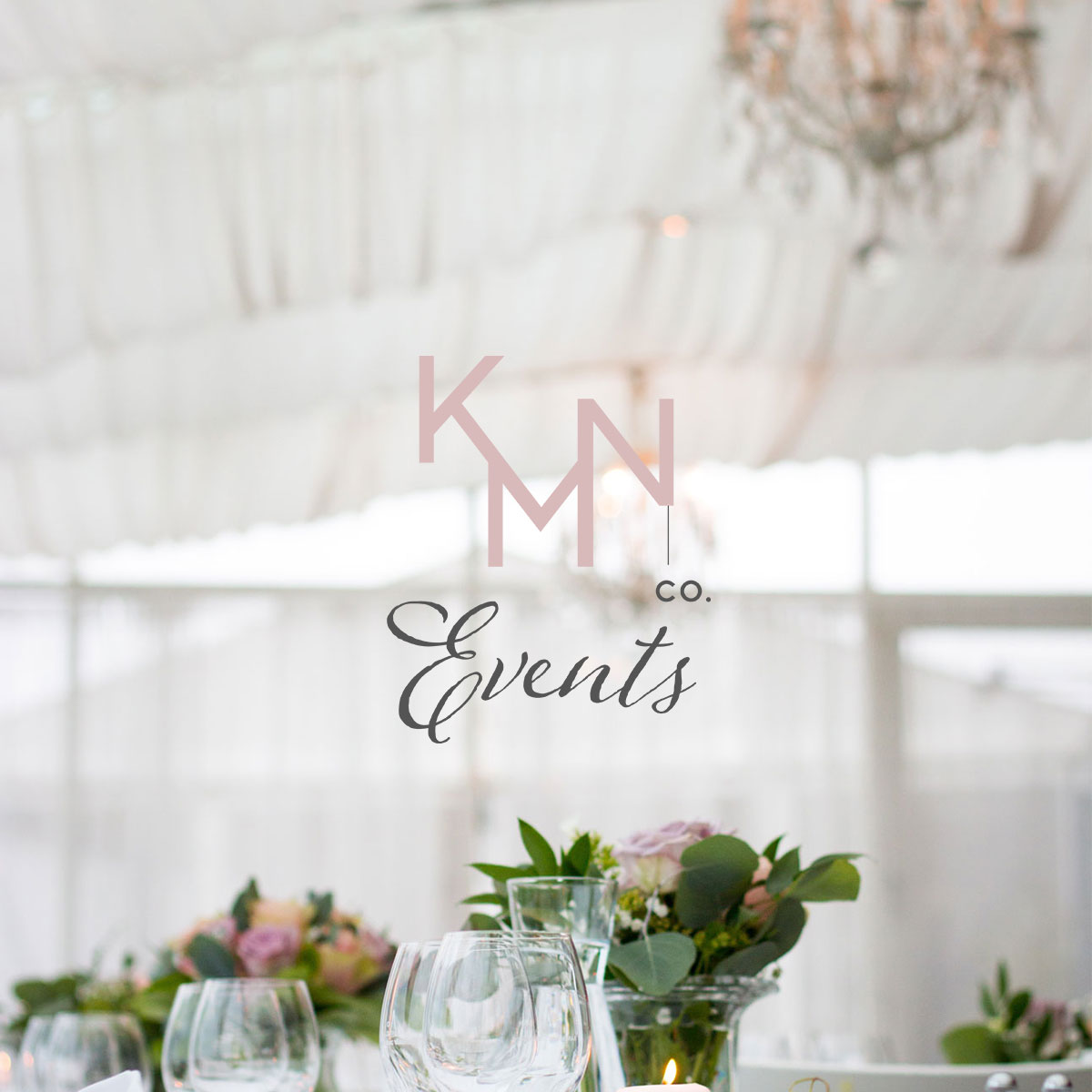 KMN Events Co | Wedding Decor, Planning and Event Designer Branding and Website | by Vanessa Bucceri Creative