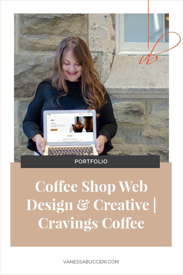 Cravings Coffee shop web design launch