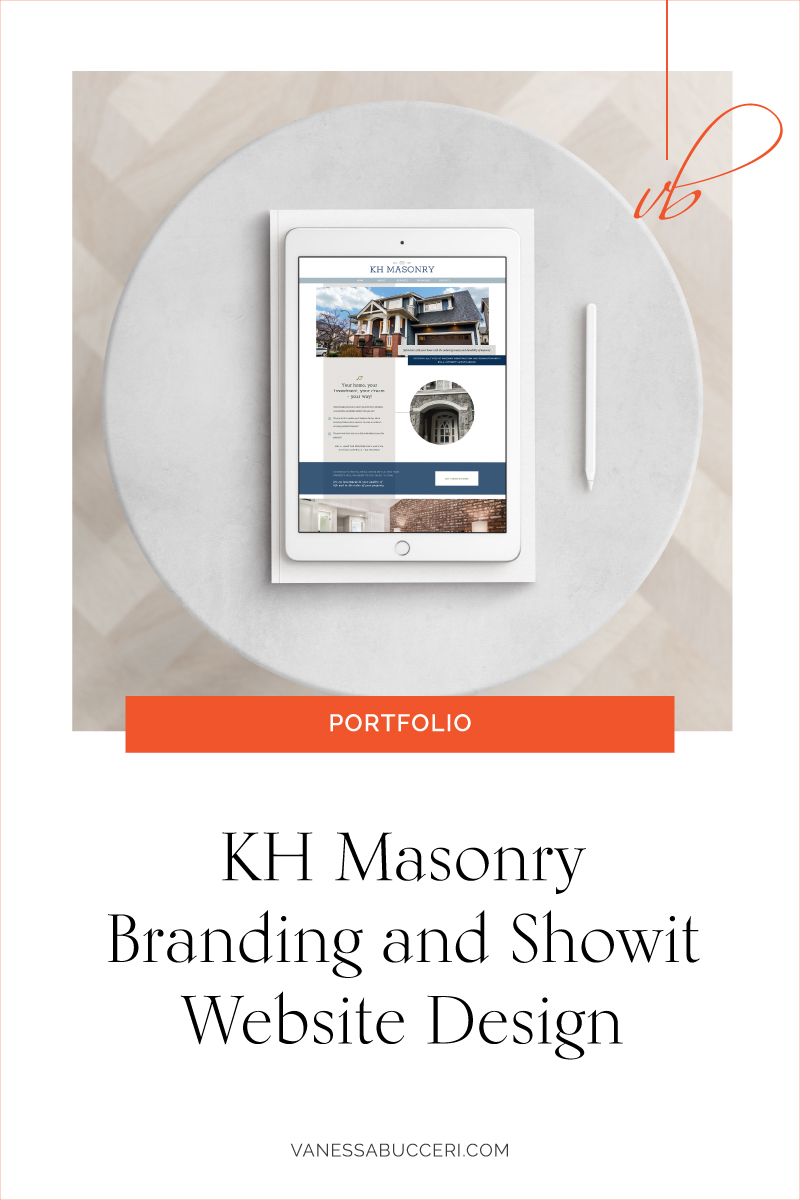 Brand and Website design for KH Masonry