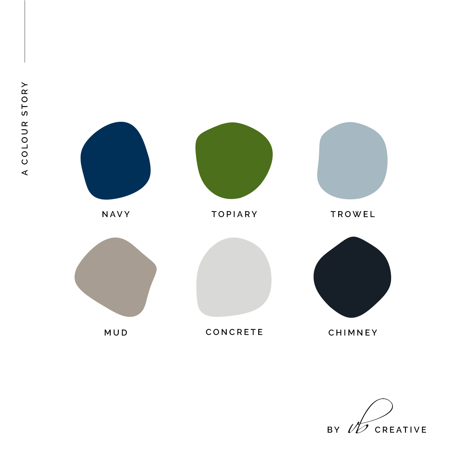 KH Masonry branding colour palette selection