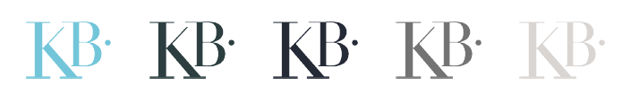 Monogram logo design for Coquitlam realtor Kadie Bloom