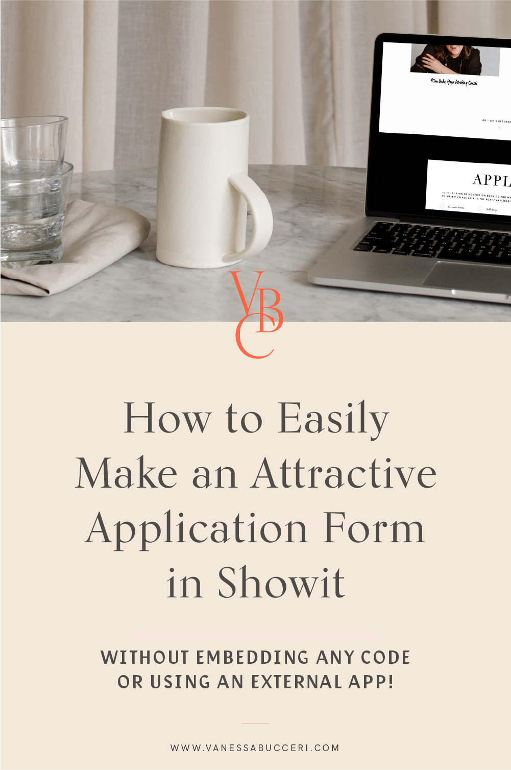 How to easily make an application form on your Showit website