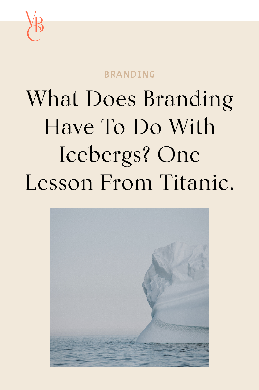 What does branding have to do with icebergs?